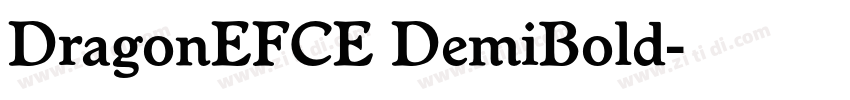 DragonEFCE DemiBold字体转换